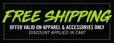 Free Shipping - Valid only on Apparel & Accessories - Discount Applied in Cart